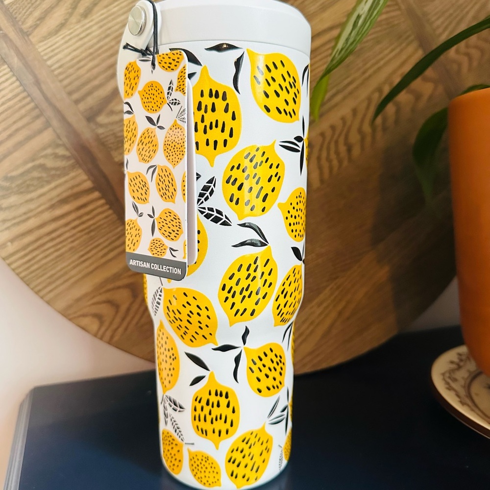 HYDRAPEAK Insulated 🍋Lemon Tumbler From The Artisian Collection 32 Oz NEW